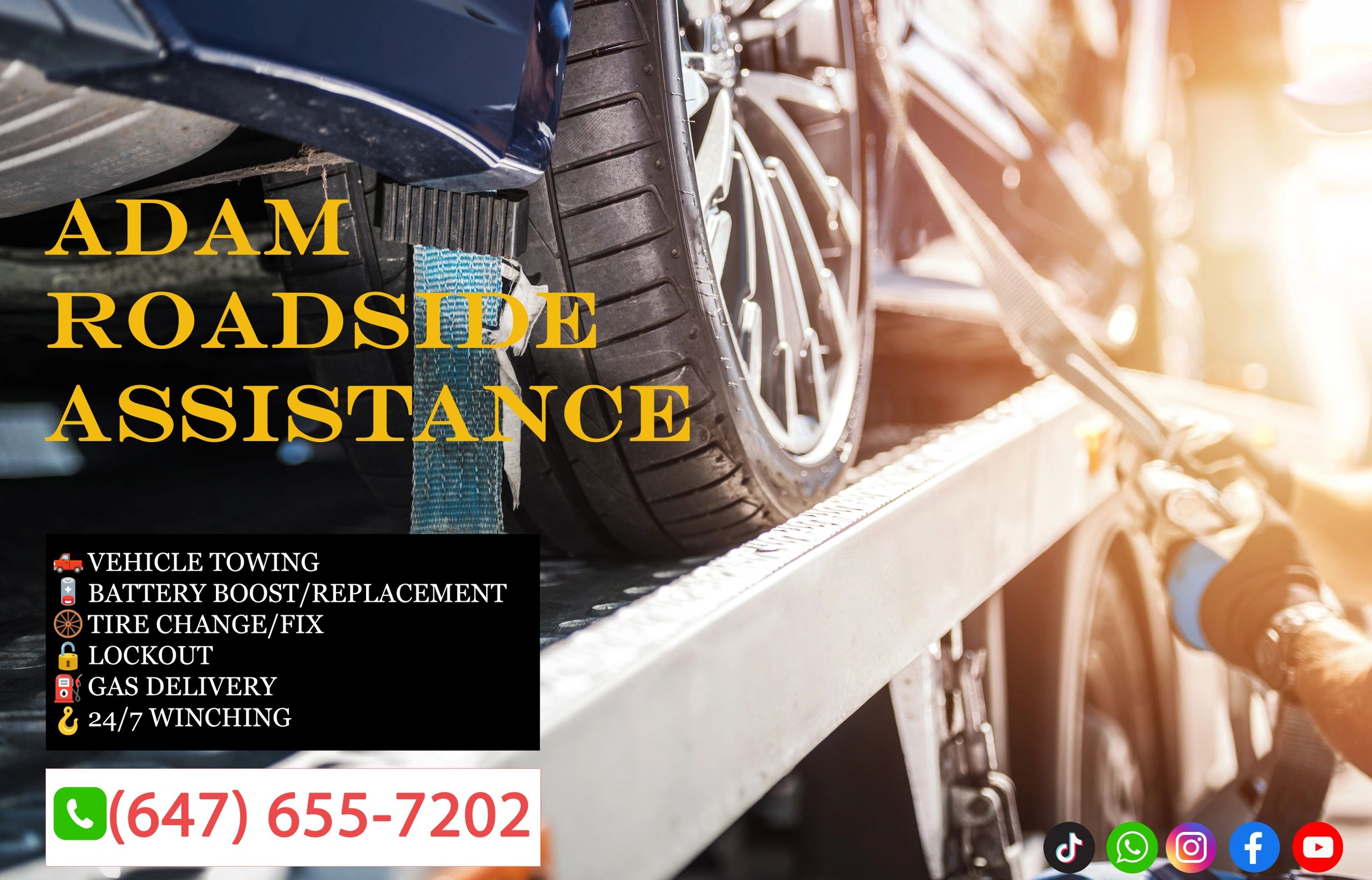24 Hour Tow Truck And Roadside Assistance (647) 6557202